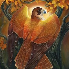 Схема вышивки «птица»