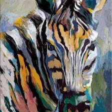 Схема вышивки «зебра»