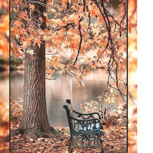 Схема вышивки «Осенний пейзаж.»