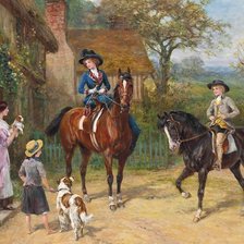 Схема вышивки «Конная прогулка»