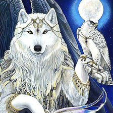 Схема вышивки «vilkas»