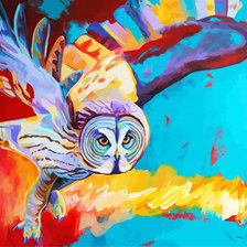 Схема вышивки «сова»