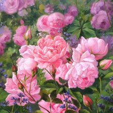 Схема вышивки «цветы»