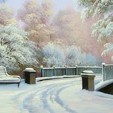 Схема вышивки «зима»