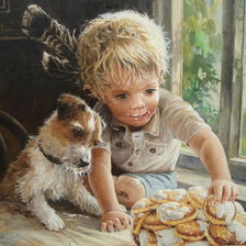 Схема вышивки «дети»