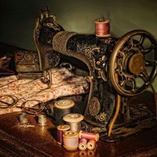 Схема вышивки «ШВЕЙНАЯ МАШИНКА»