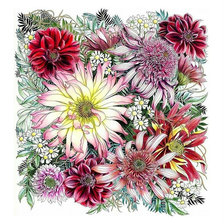 Схема вышивки «Цветы.»