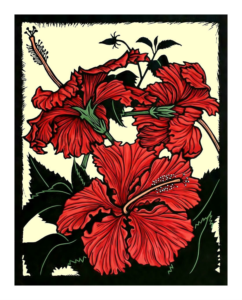 Красные лилии. - цветы, лилии. - оригинал