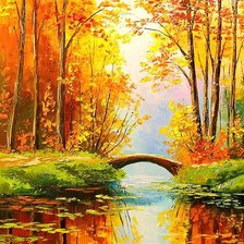 Схема вышивки «осень»