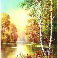 Схема вышивки «приход осени»