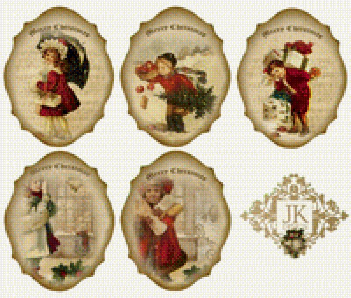 мини вышивка рождество - рождество - предпросмотр