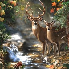 Схема вышивки «мир животных»