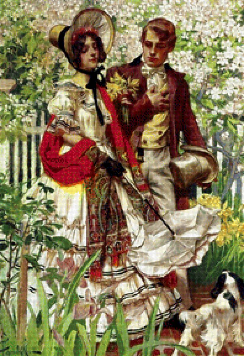 прогулка - галантный век - предпросмотр