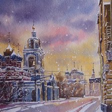 Схема вышивки «Снежна Москва»