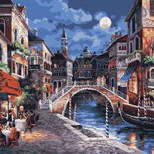 Схема вышивки «Нощ във Венеция»