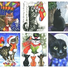 Схема вышивки «Новогодний коллаж»