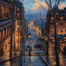 Схема вышивки «пейзаж»