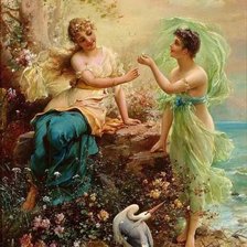 Схема вышивки «девушки»