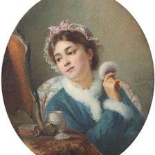 Схема вышивки «девушка»