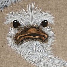 Схема вышивки «страус»