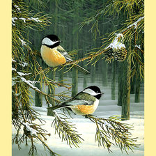 Схема вышивки «Серия "Птицы"»