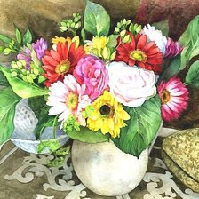 Схема вышивки «акварель»