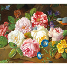Схема вышивки «Цветочный натюрморт.»