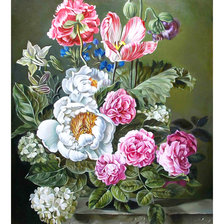 Схема вышивки «Маковый букет.»