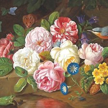 Схема вышивки «цветы у ручья»