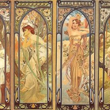 Схема вышивки «альфонс муха»