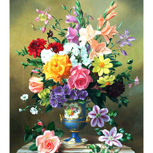 Схема вышивки «Букет.»