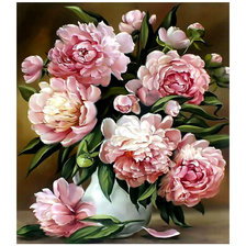 Схема вышивки «Пионы.Букет.»