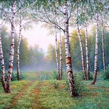 Схема вышивки «пейзаж»