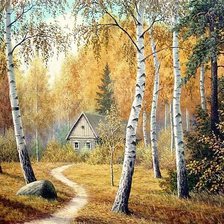 Схема вышивки «пейзаж»