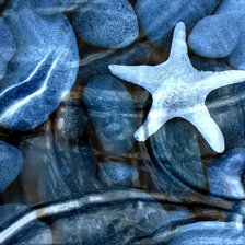 Схема вышивки «синие камни»