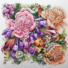 Схема вышивки «kvety»