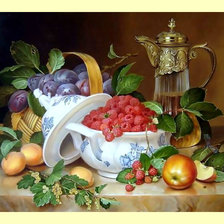 Схема вышивки «Фруктово-ягодный натюрморт.»