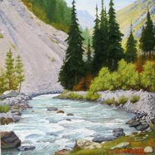 Схема вышивки «на природе»