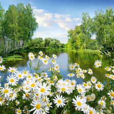 Схема вышивки «Родные просторы.»