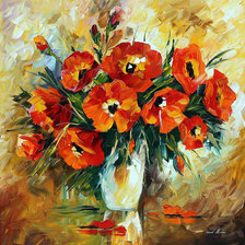 Схема вышивки «маки»