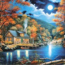 Схема вышивки «Лунна нощ»