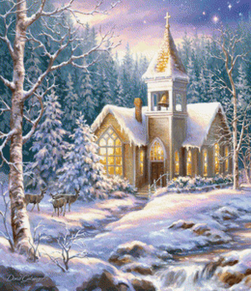 Зима - пейзаж - предпросмотр