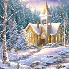 Схема вышивки «Зима»