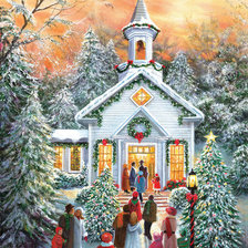 Схема вышивки «Рождество»