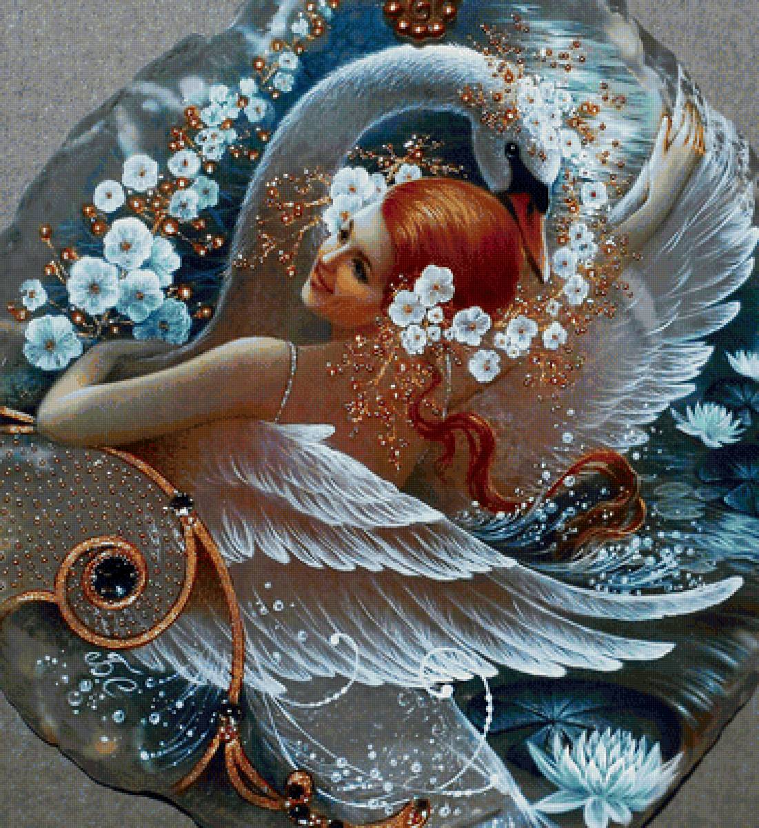 obraz,labut´ - предпросмотр