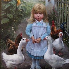 Схема вышивки «девочка»