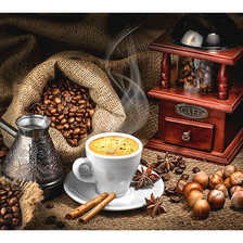 Схема вышивки «Кофейный натюрморт.»