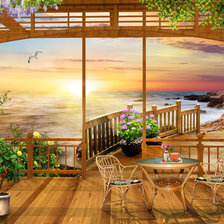 Схема вышивки «у моря»