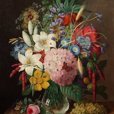 Схема вышивки «kvety vo váze»