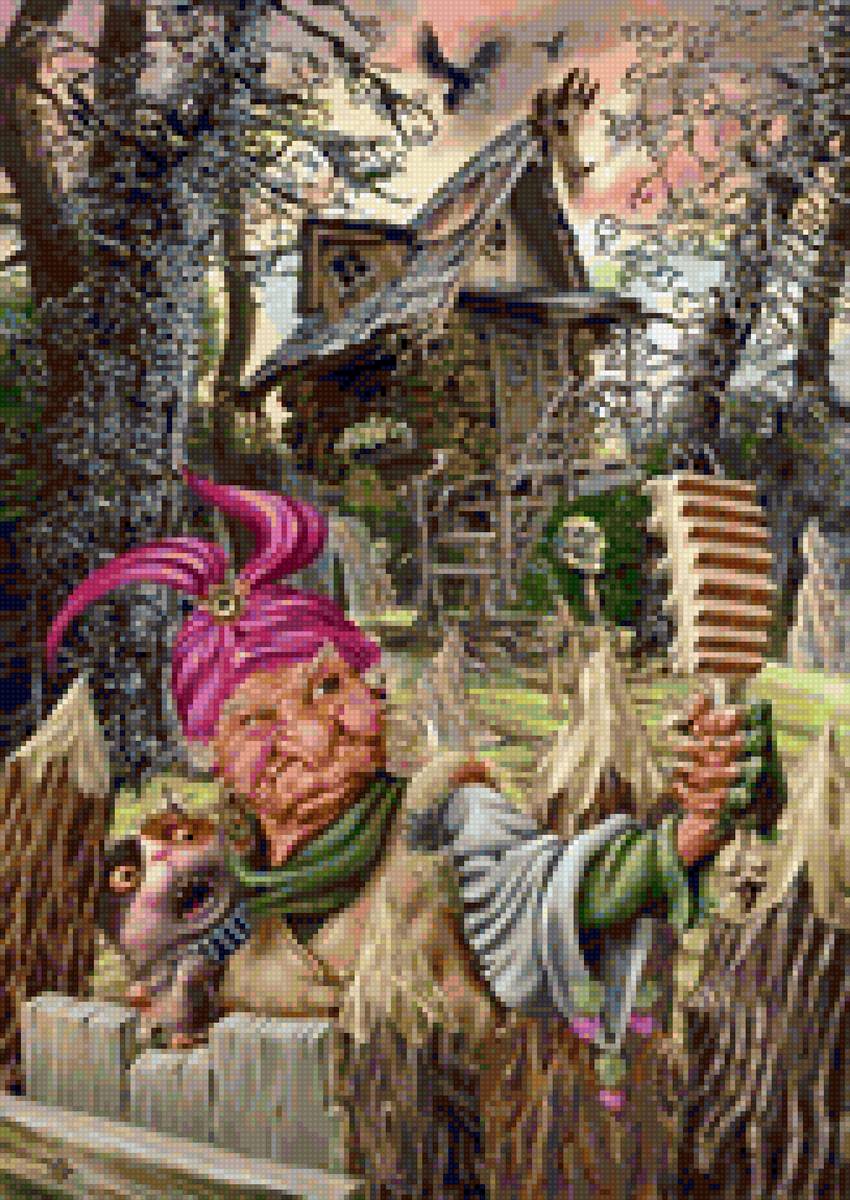 баба яга - баба яга, избушка - предпросмотр